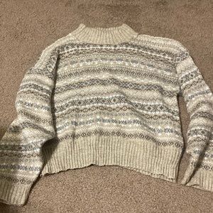 Urban Renewal S/M Creme Fair Isle Sweater